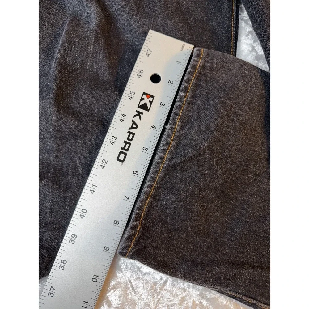 Levi's 501 Jeans Mens 40x30 Dark Wash Indigo Button Fly Straight Leg Denim